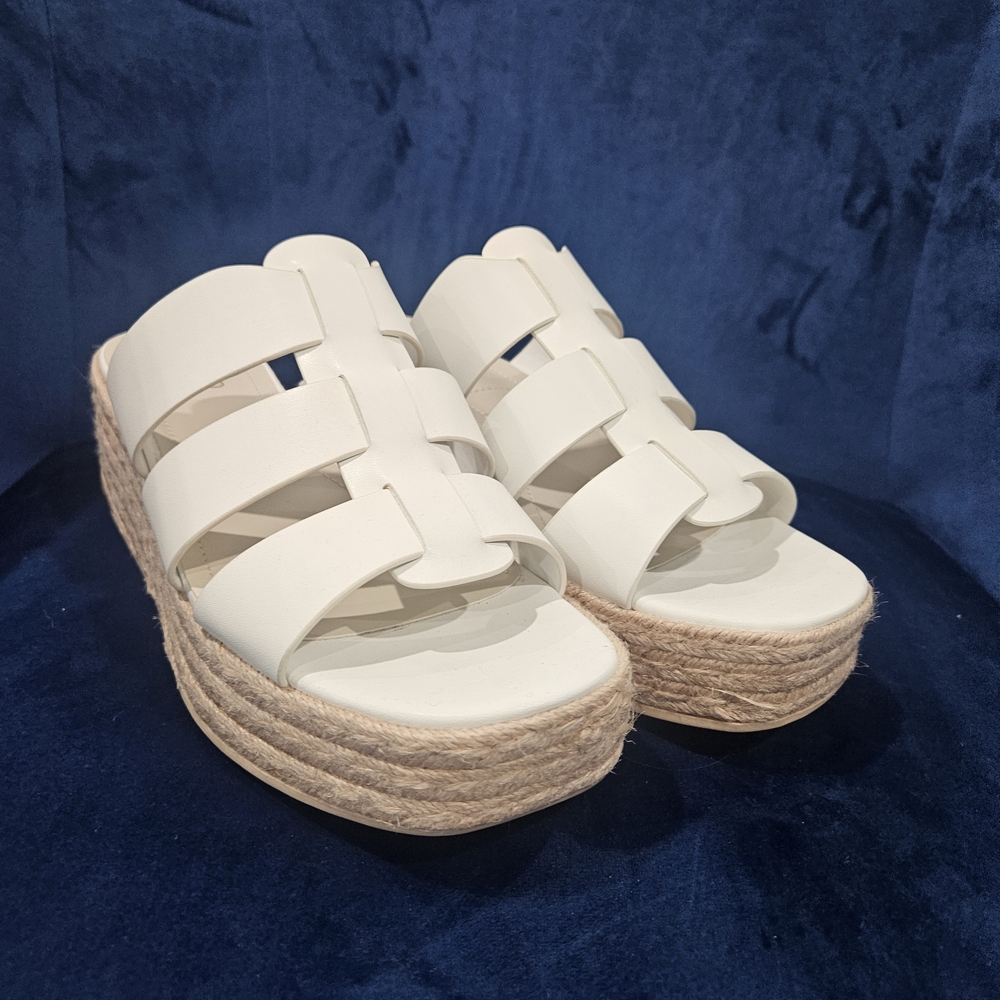 Franco Sarto Women's White Platform Sandals